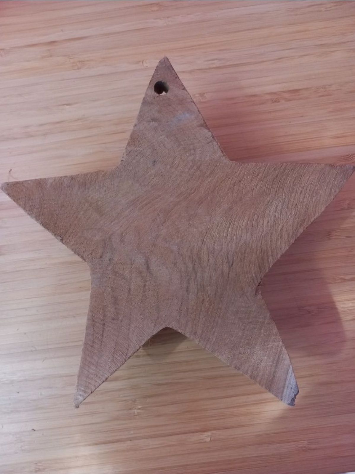 Gwiazda na ścianę z drewna tekowego!