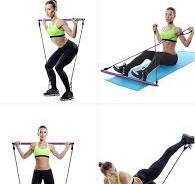 elastyczna lina fitness żeńska ćwiczenia
