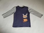 Granatowy T-shirt z długim rękawem Lilly + Sid, r.86
