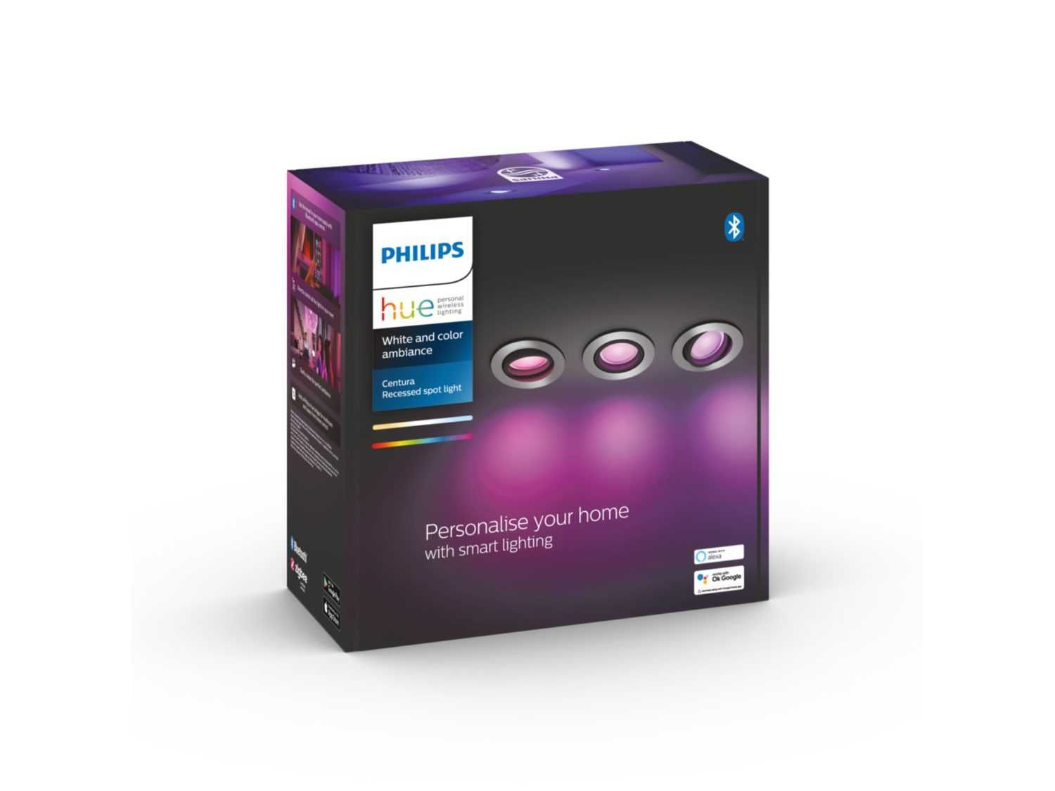 Kit de 3 focos Centura Philips Hue Color & White Ambiance