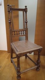 Krzesło w stylu eklektycznym do renowacji