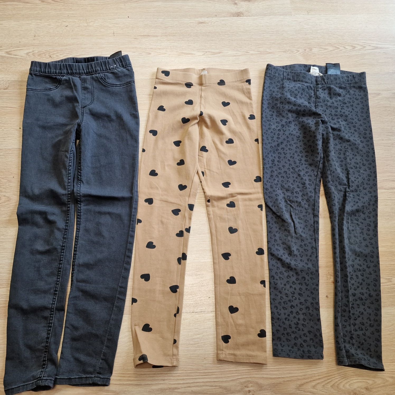 Zara h&m wiosna zestaw ubran 128 kurtka spodnie bluzy