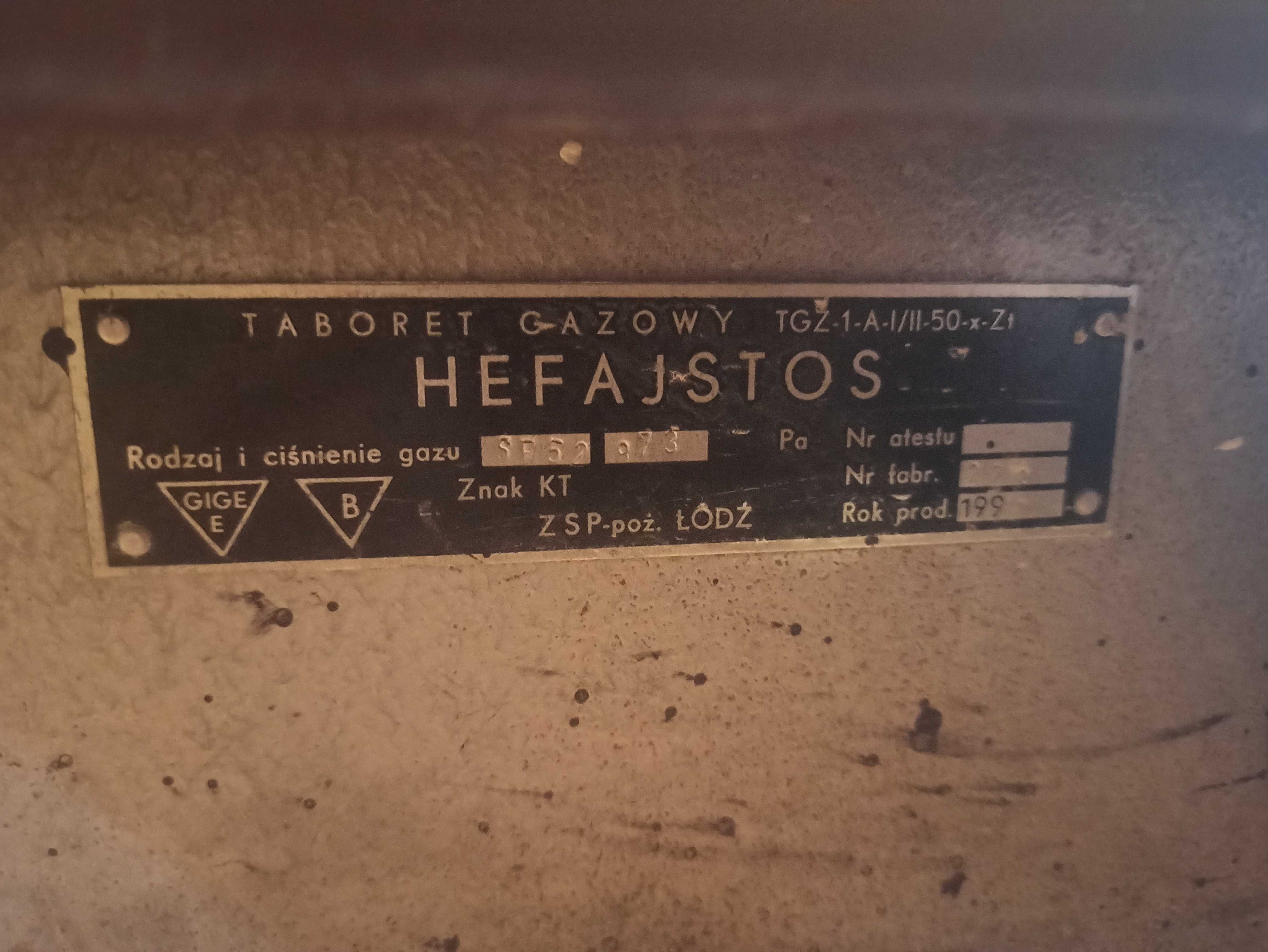Sprzedam taboret gazowy hefajstos