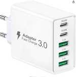 Ładowarka , 5 portów USB , 2X USB-C , 3X USB-A , 20W