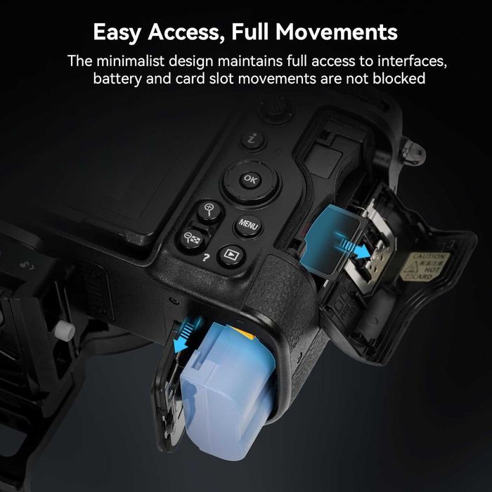 SMALLRIG 4306 Obrotowa płyta montażowa Nikon Z, Arca, płytki MFT RC2