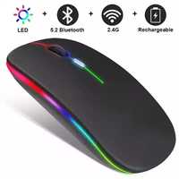 Бездротова миша з акумулятором, Bluetooth + 2.4 ГГц,