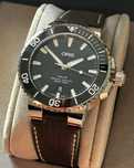 Oris Aquis 43,5mm Czarny, Nowy, gwarancja Oris 2028, kupiony w PL