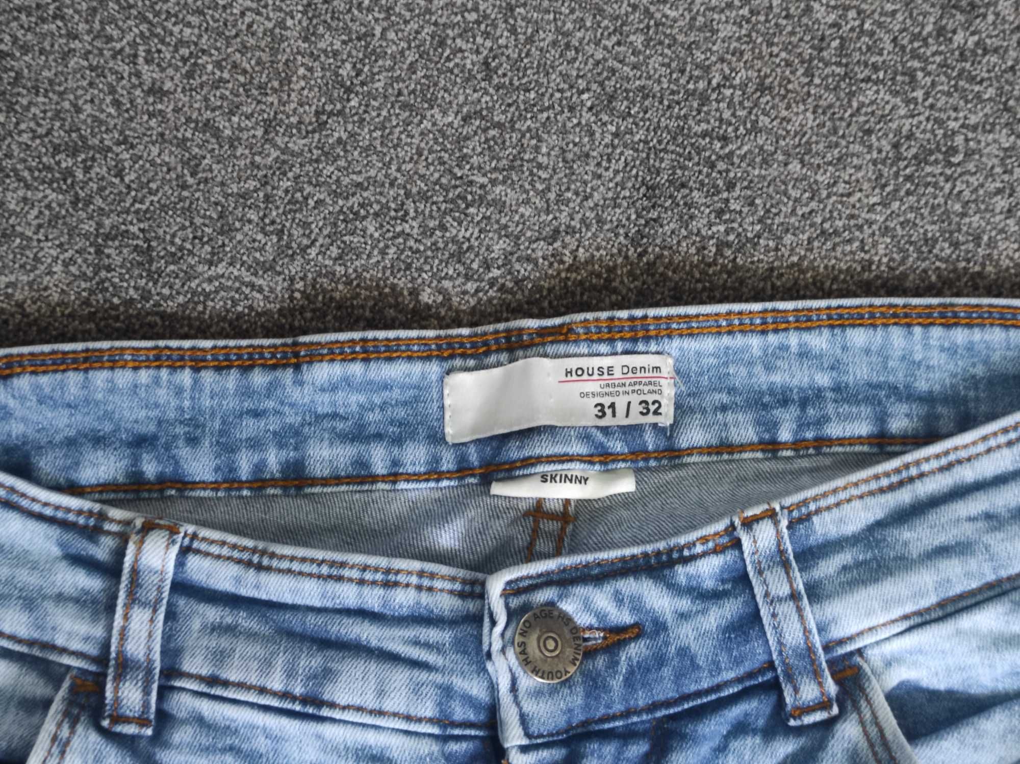 Spodnie męskie skiny jasny jeans House rozm 31/32