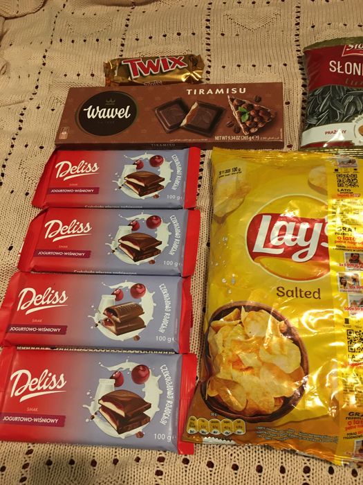 Zestaw słodyczy i przekąsek  Haribo Wawel Airwaves