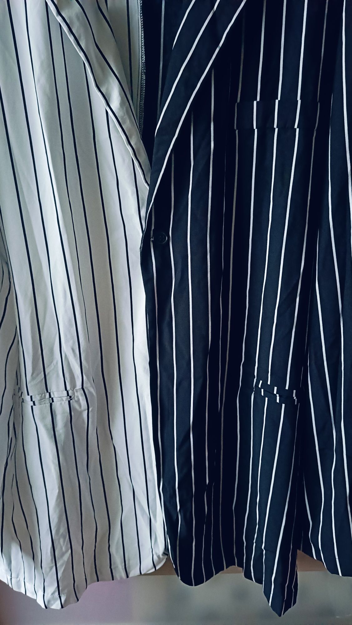 Marynarka damska plus size paski dłuższa 50 5xl
