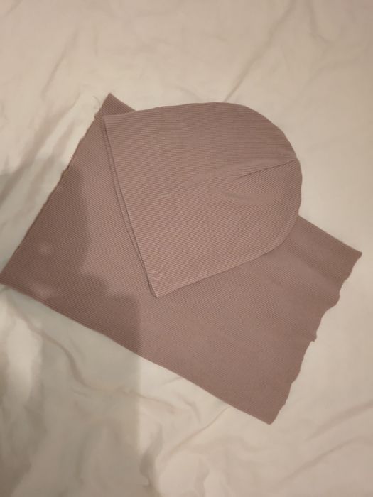 Czapka + komin dziecięcy Minimiki bawełna