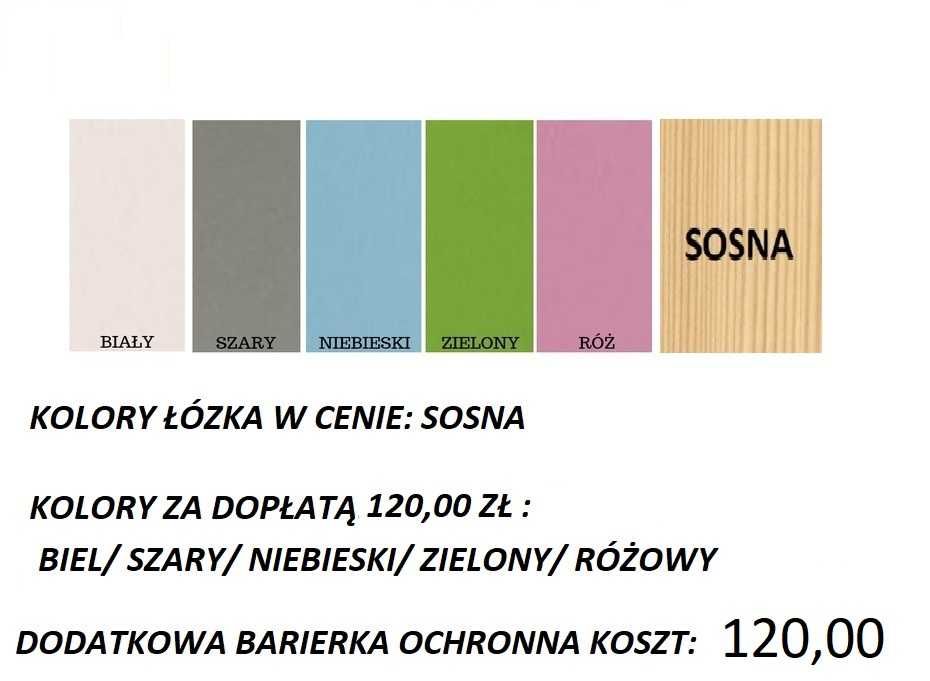 Łóżko piętrowe 3 osobowe DAWID MAXI 200x90 cm ! Materace gratis