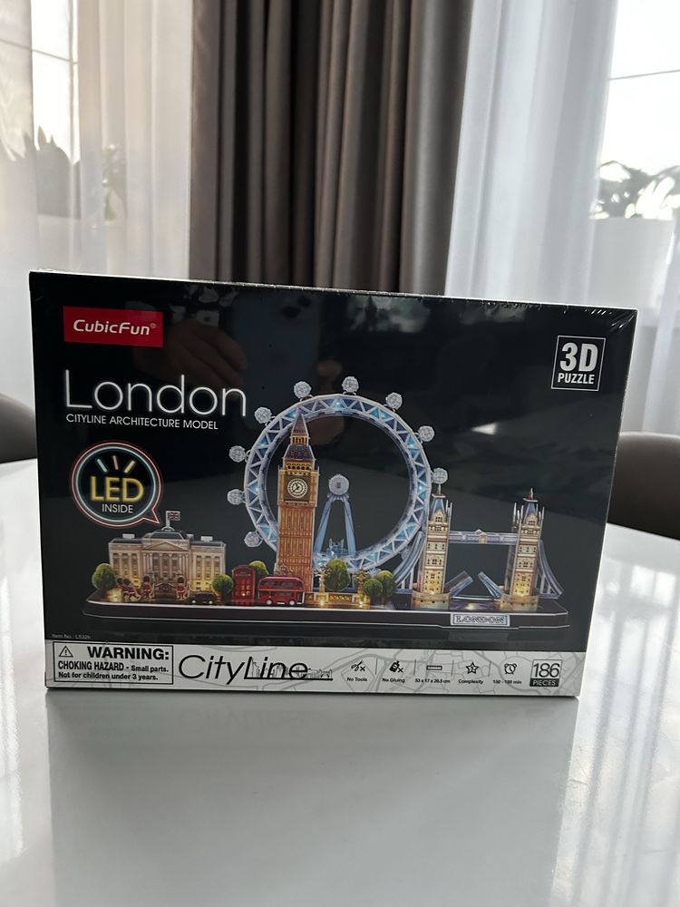 3DPuzzle of London, с лед подсветкой , новые