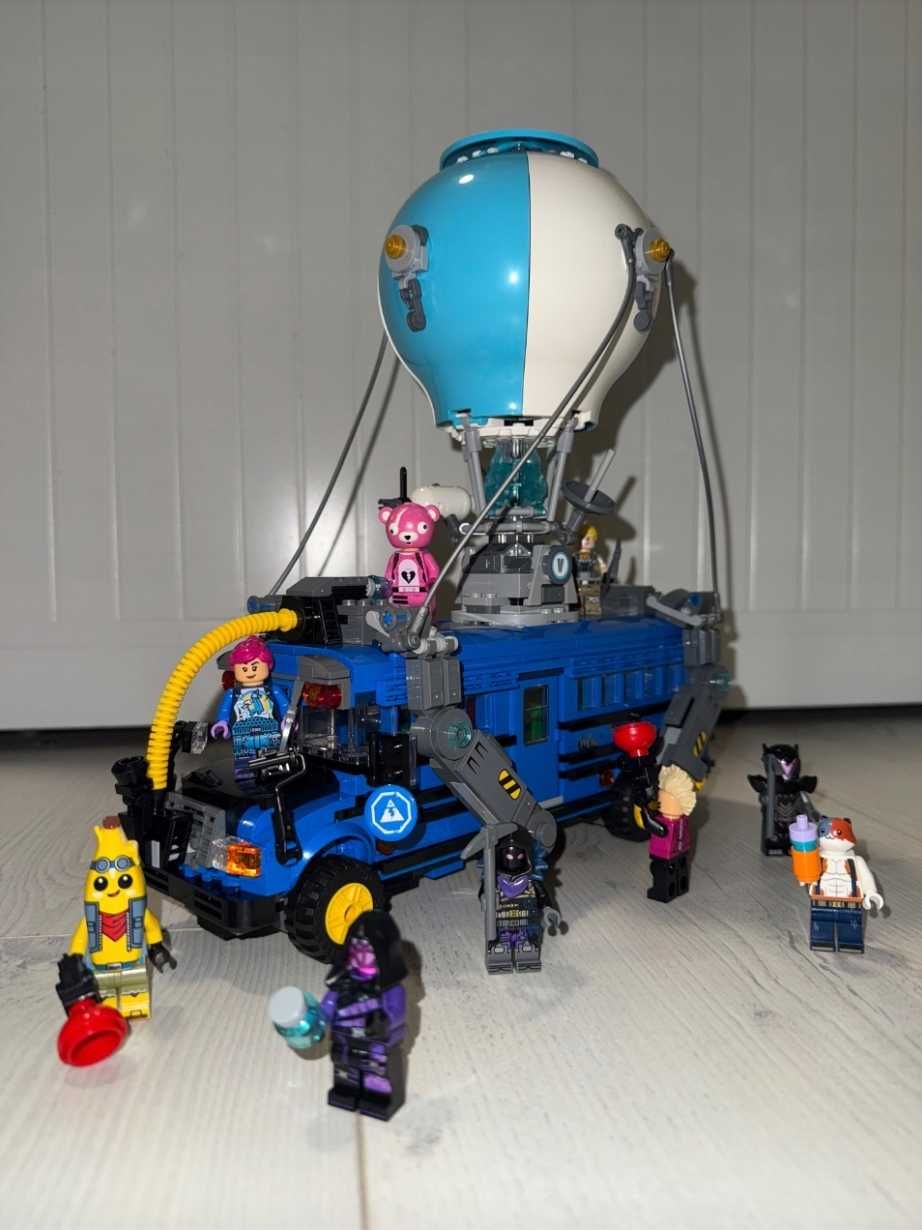 Nowe Lego Zestaw + Gratis fortnite bus bojowy +ręcznik plażowy zabawki