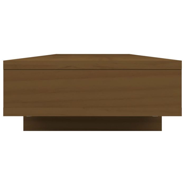 Vidaxl Podstawka Na Monitor, Miodowy Brąz, 100X27X14 Cm, Lita Sosna