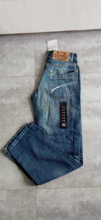 Nowe spodnie męskie dżinsy granatowe S