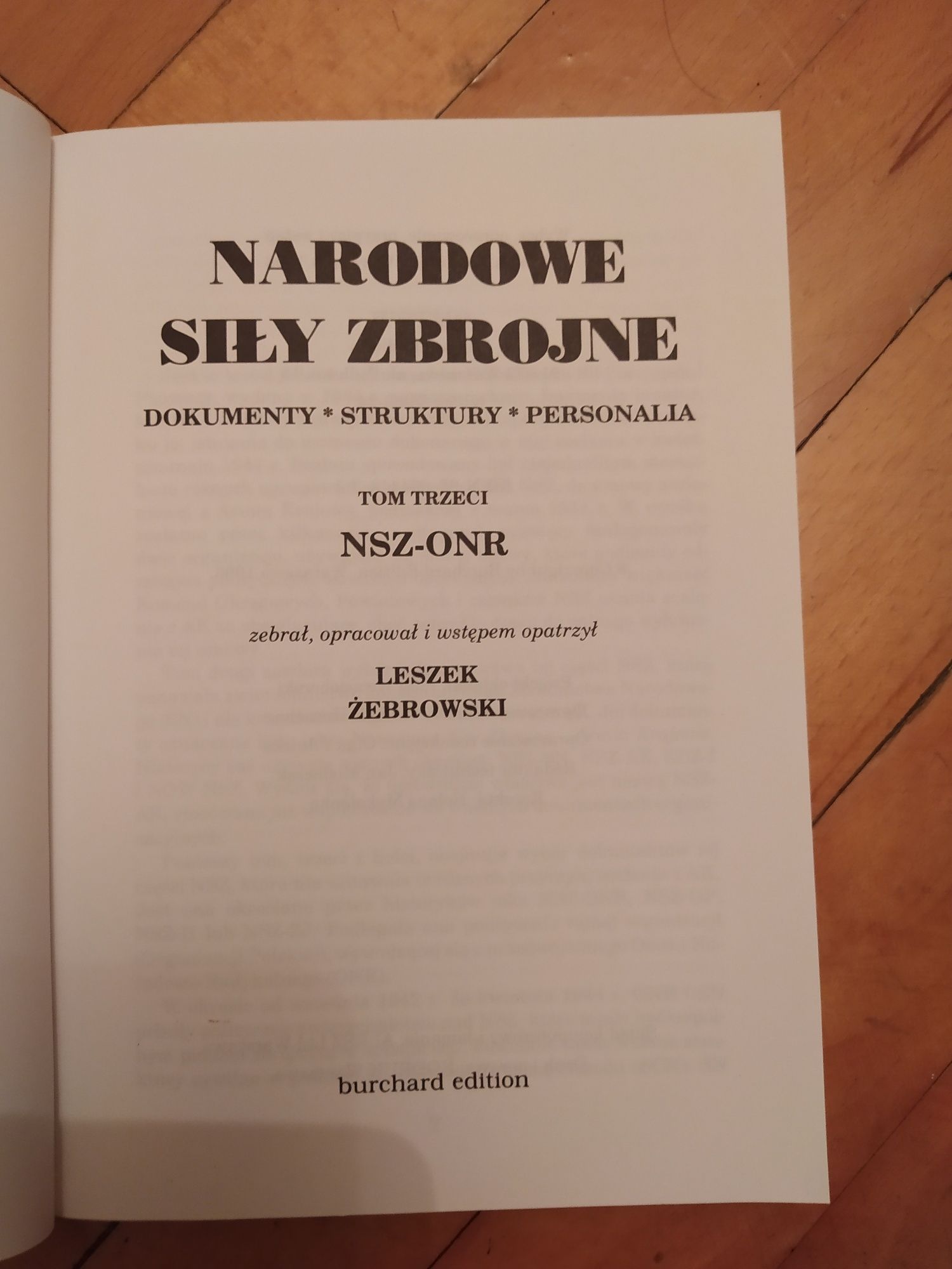 Narodowe Siły Zbrojne T.1-3 Leszek Żebrowski