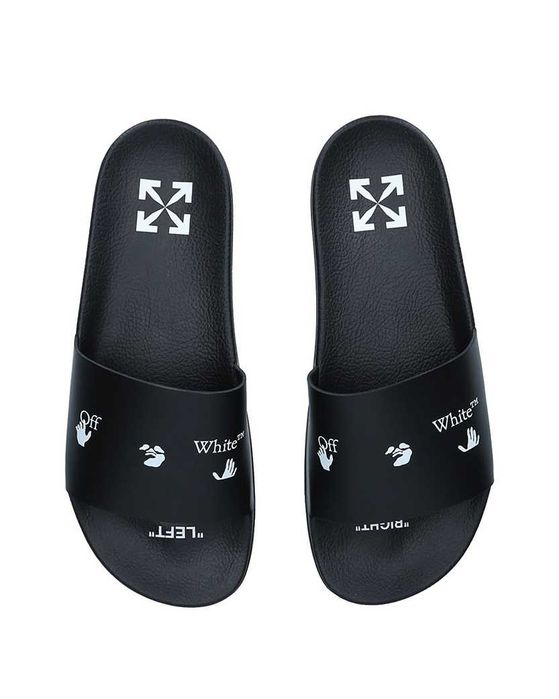 Босоніжки Off-White Logo Sliders Black