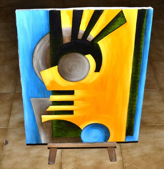 Pintura Abstrata, Oleo sobre tela