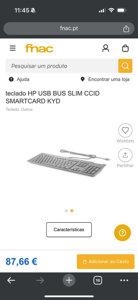 HP USB Bus Slim CCID Smartcard KYD