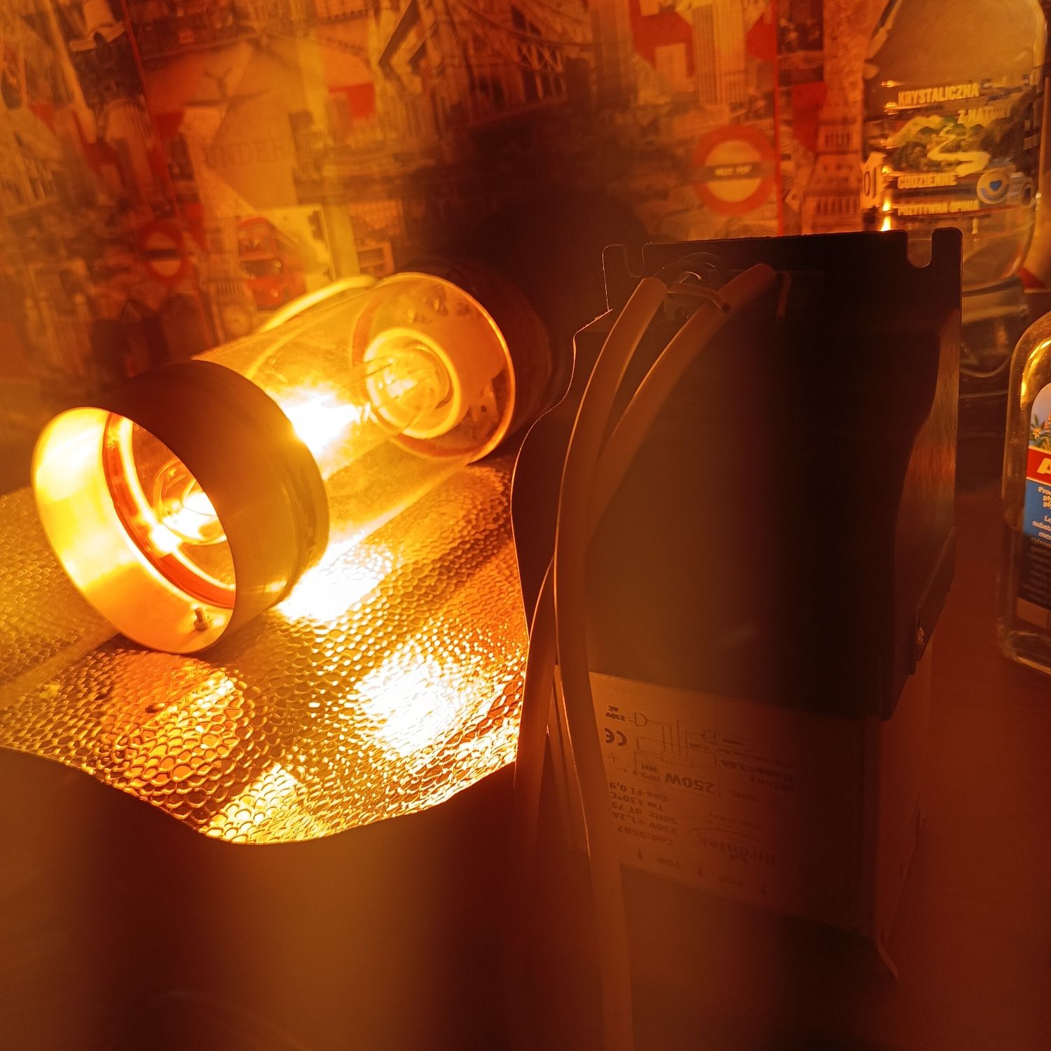 Lampa hps 250w,zasilacz,nowa żarówka, cooltube