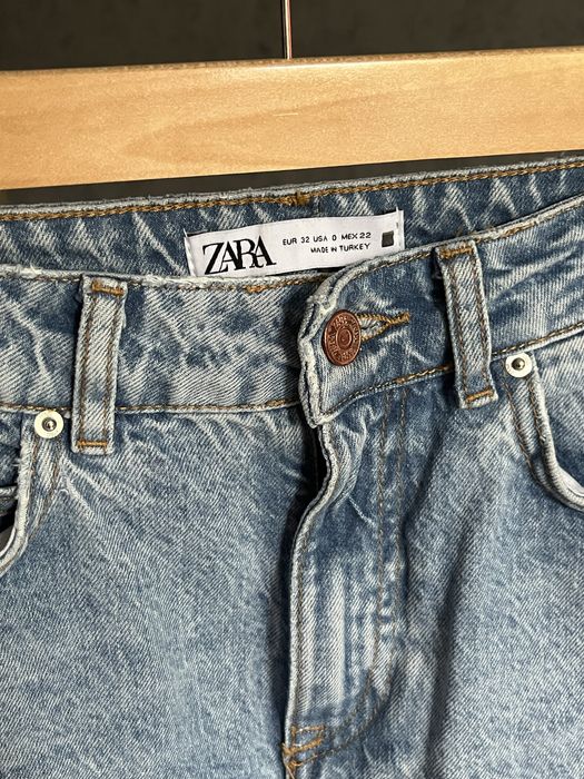 Джинси zara подвійним паском широкі 36 baggi