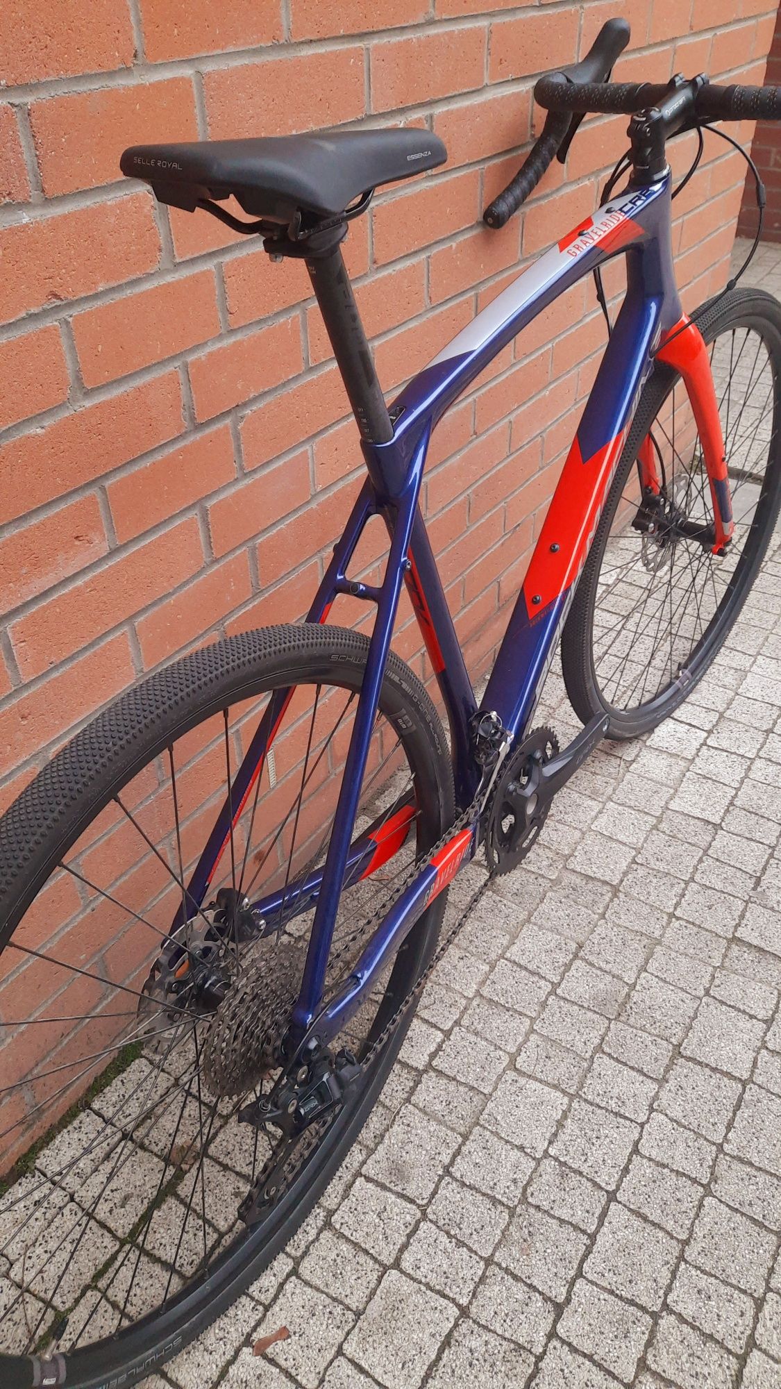 Gravel gravelride 700 rock machine r. L 56 FULL CARBON 9KG GRX 2x11