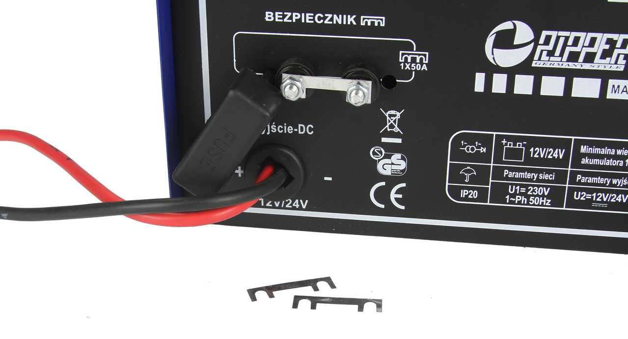 Prostownik samochodowy Glz50 akumulatorowy 12V 24 V z rozruchem