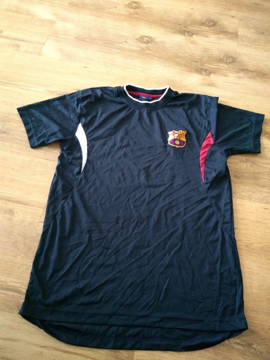 Koszulka piłkarska meczowa Fc Barcelona M Messi L t-shirt sportowa