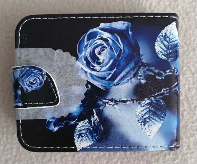 Etui z klapką na magnes do Samsung Z Flip 4 Niebieska Róża