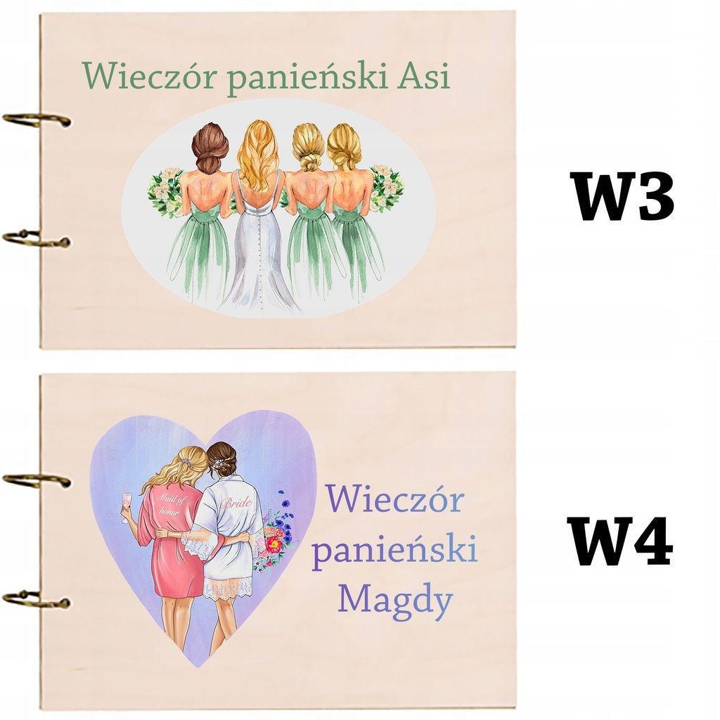 Personalizowany fotoalbum WIECZÓR PANIEŃSKI prezent zdjęcia pamiątka