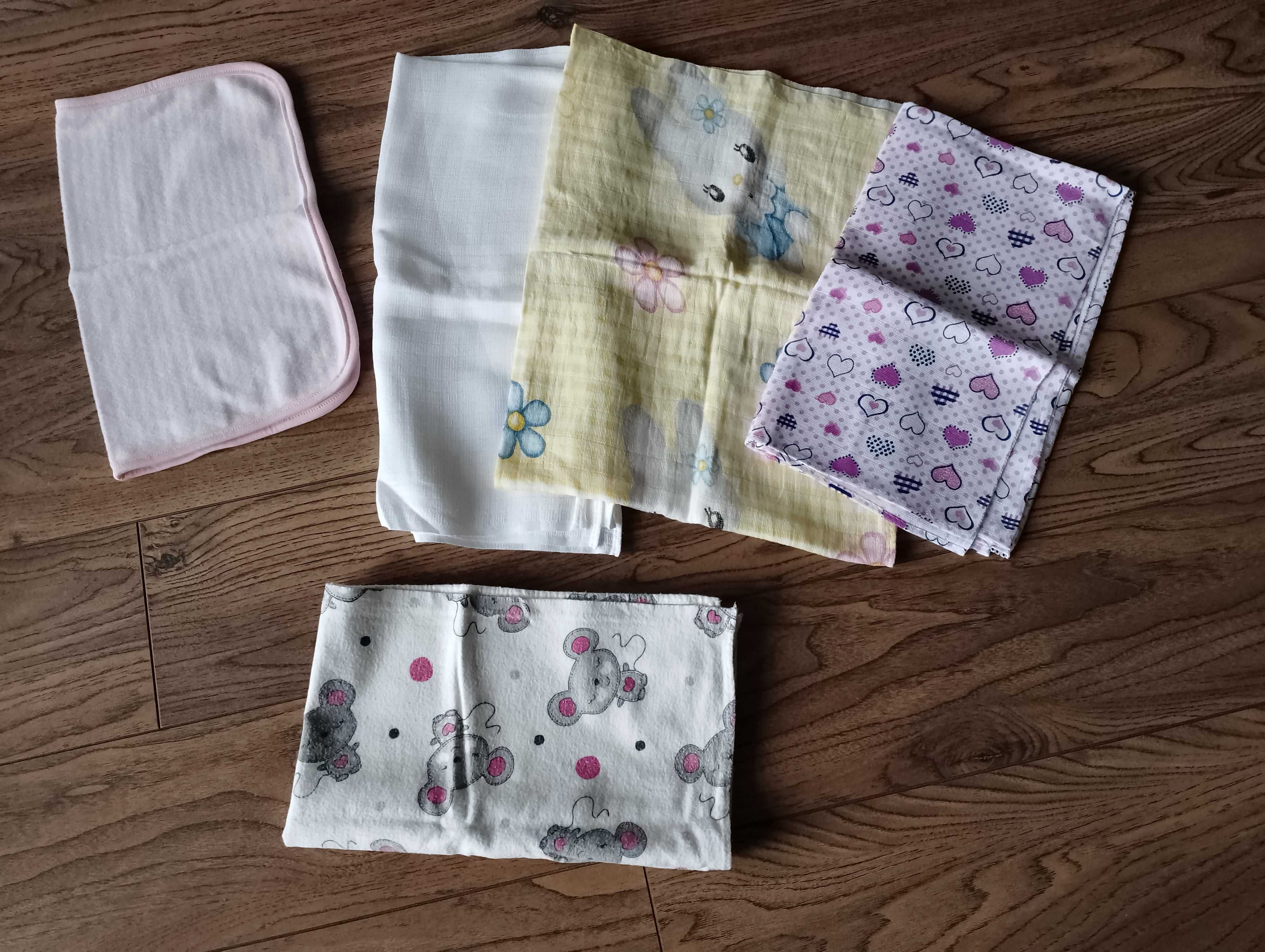 Pielucha tetrowa i flanelowa nowe