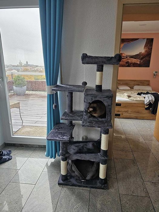 Drapak dla kota duży wysoki drapak NOWY dla kota domek legowisko NOWY