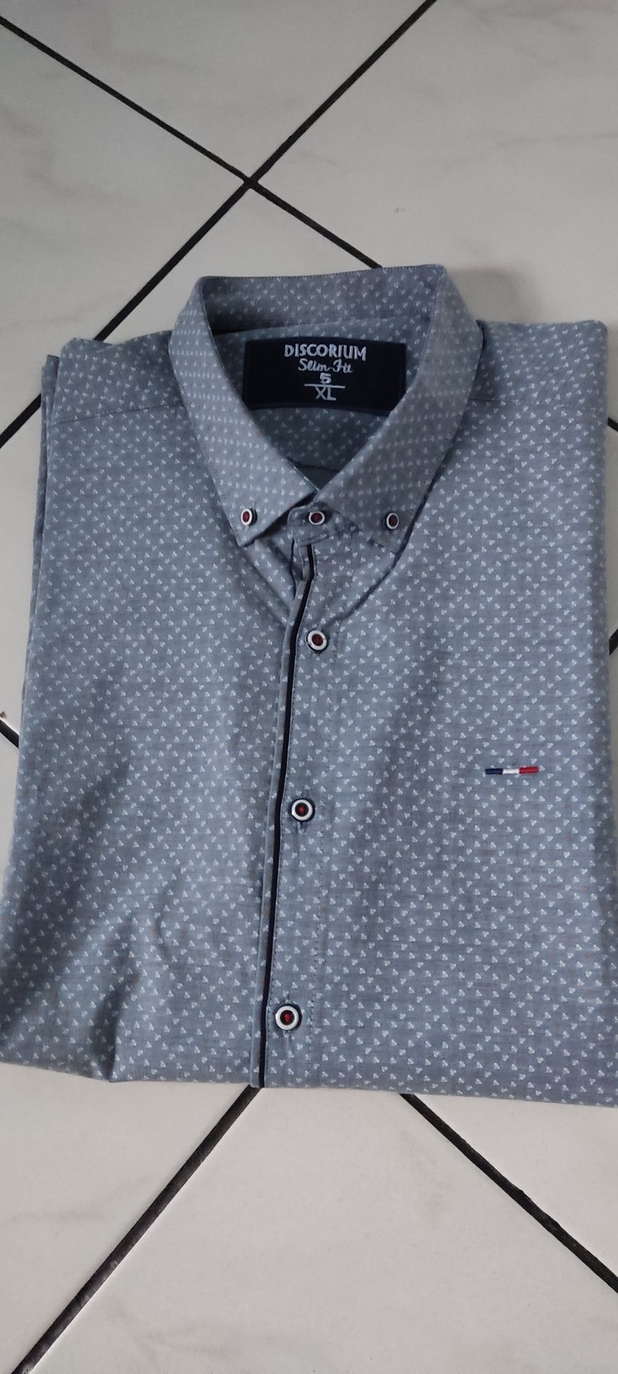 Koszula męska we wzorki w rozmiarze 5×XL