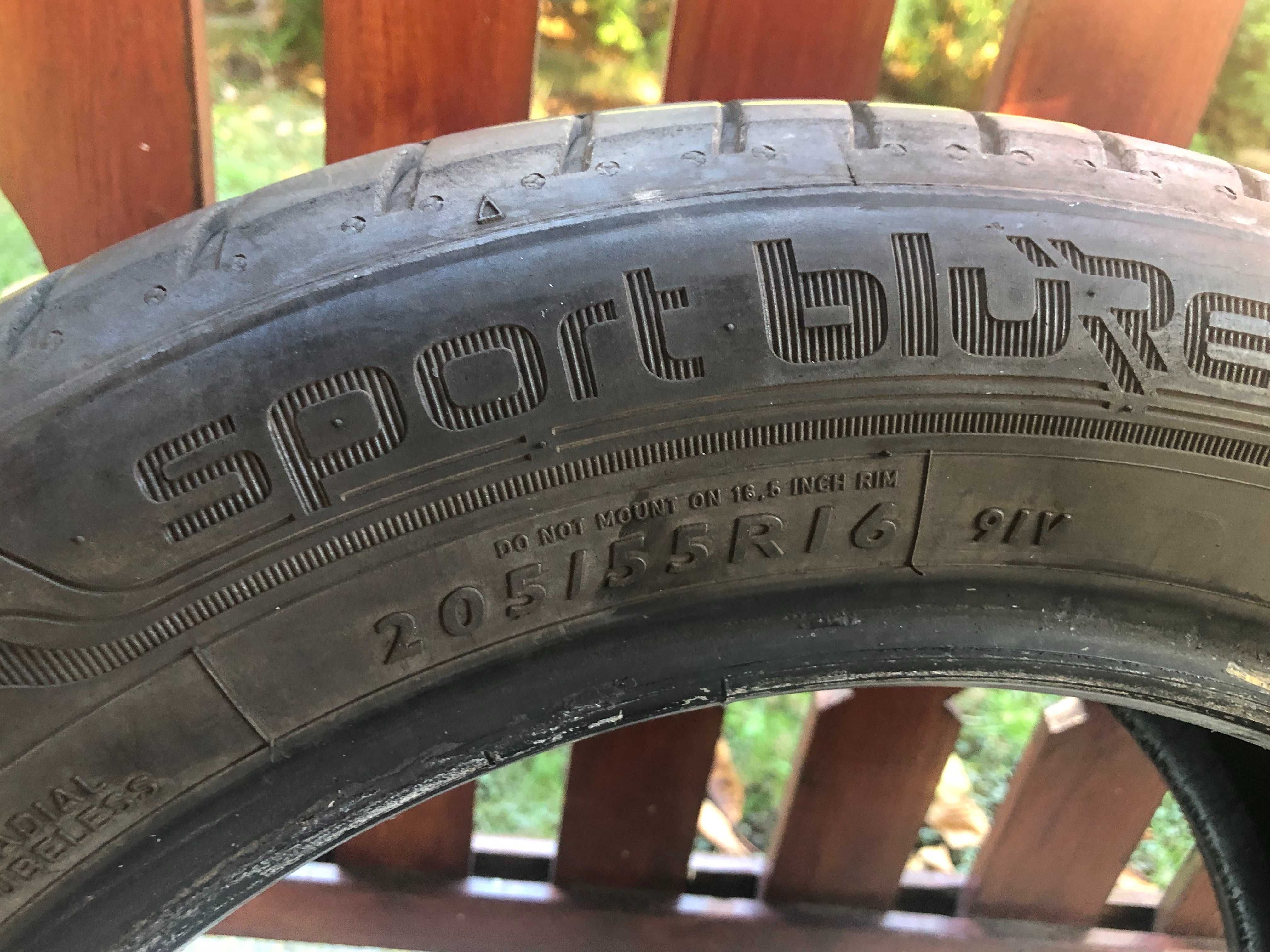 Opony Letnie Dunlop Sport bluResponse 205/55R16 91V 2 szt.