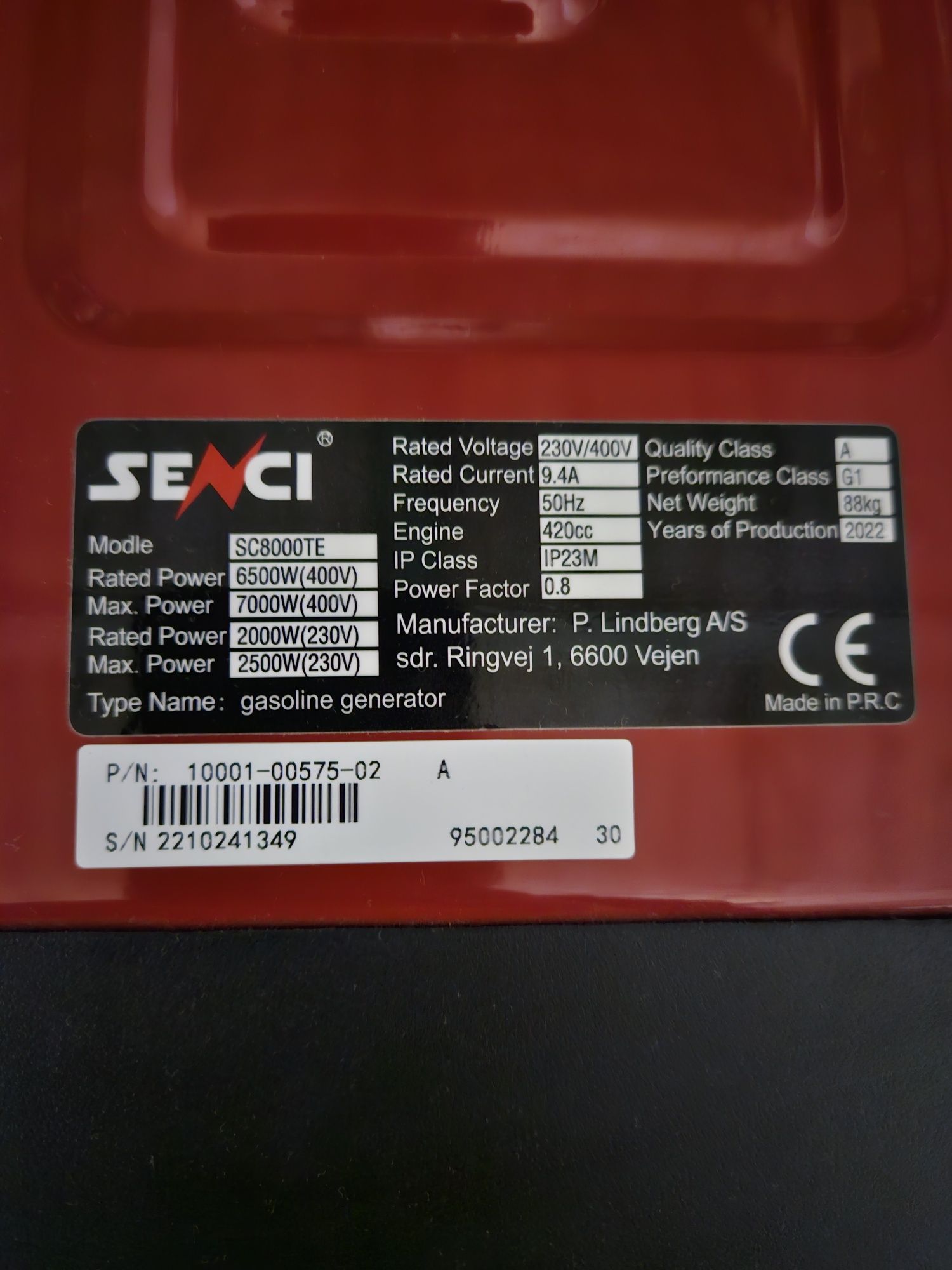 Продам інверторний генератор Senci SC8000TE 6500W
