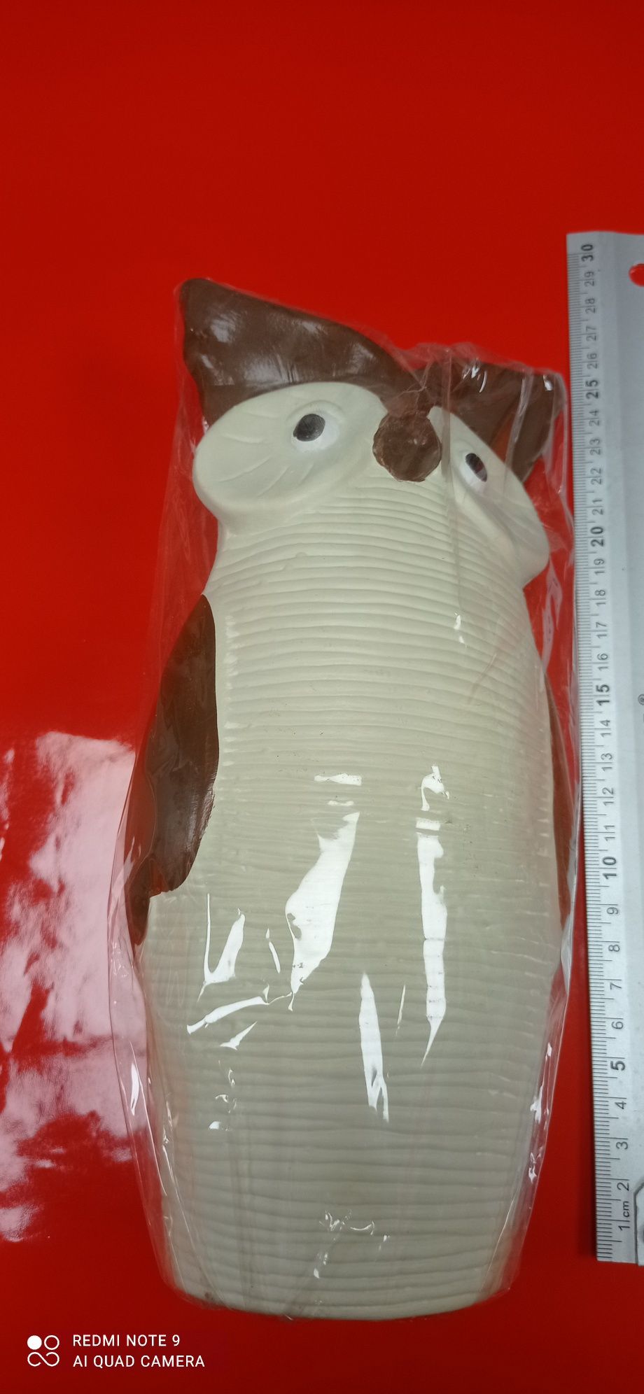 Sowa figurka ceramiczna