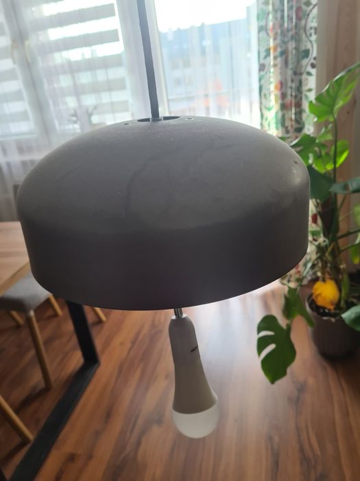 Oddam lampę sufitową szarą
