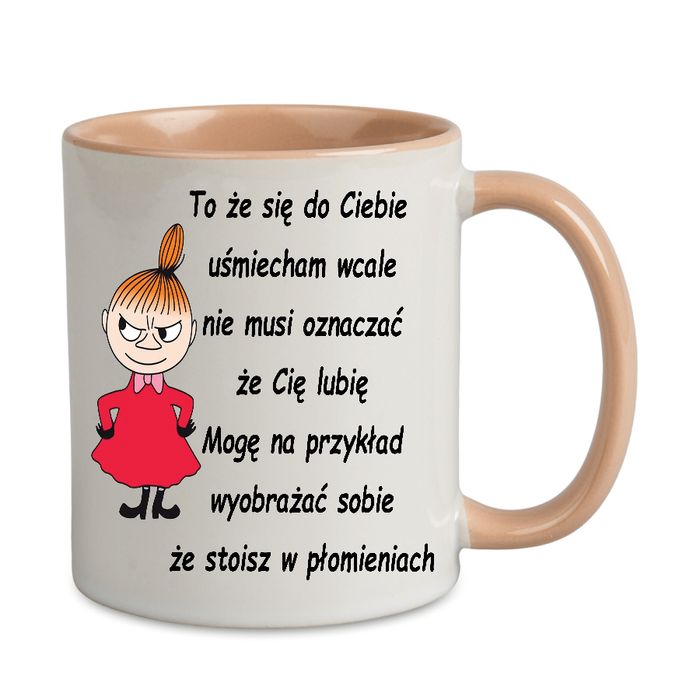 Kubek z nadrukiem Mała Mi, Muminki, Śmieszne, BCJB-MI-042