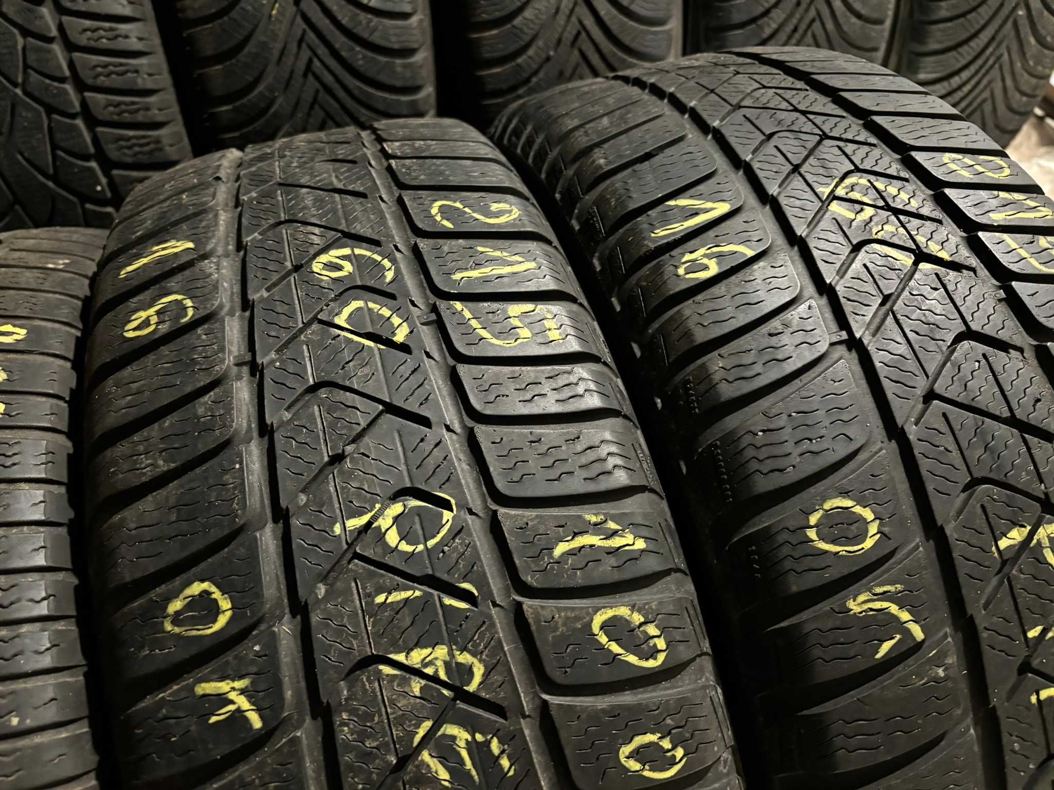 4X Opony Zimowe 215/60R16 99H CONTINENTAL, PIRELLI 5.8MM SPR. CAŁE!