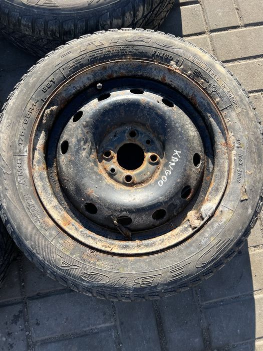 Kola zimowe opony zima felgi stalowe kangoo I 4x100 r14