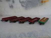 1:87 Marklin Lote de 5 vagões caixa aberta comboio