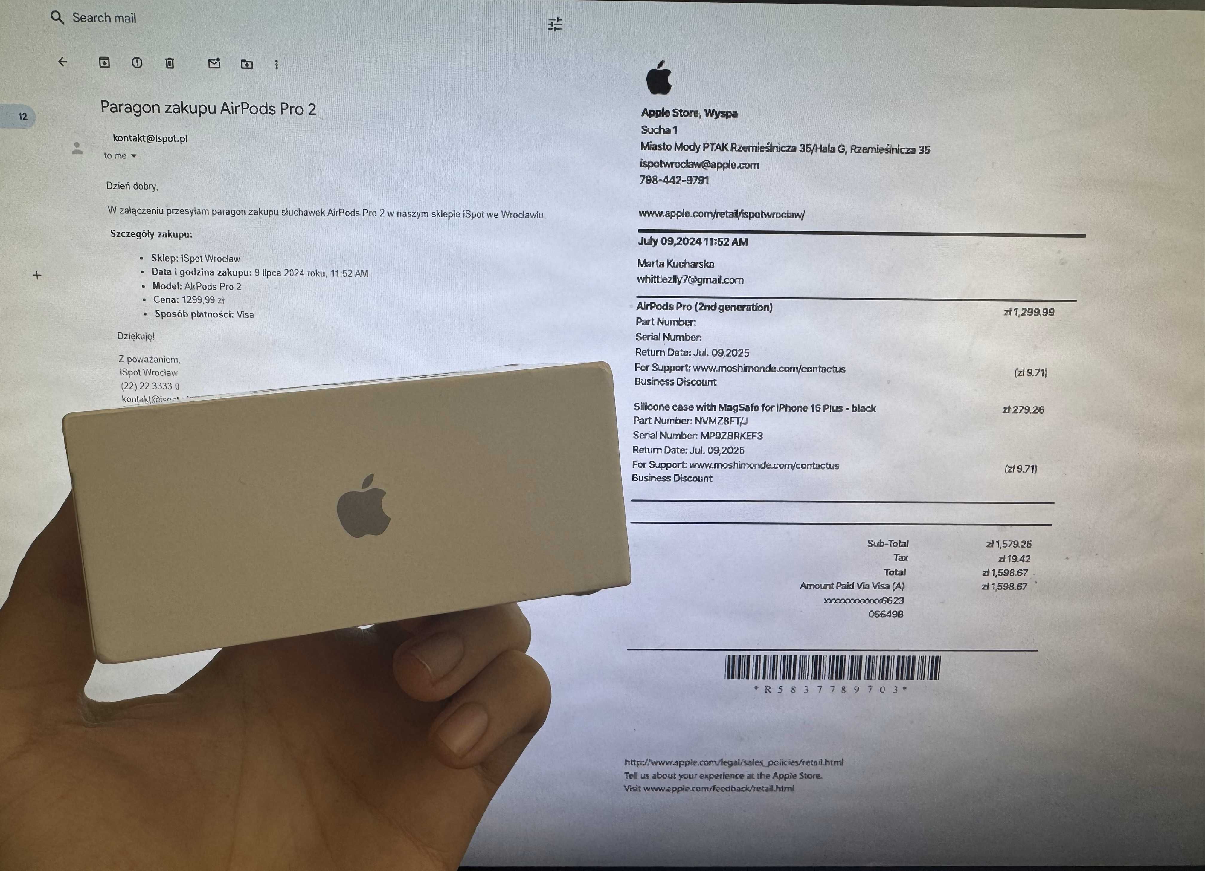 Nowe bezprzewodowe słuchawki AirPods Pro 2 USB-C z oficjalną gwarancją