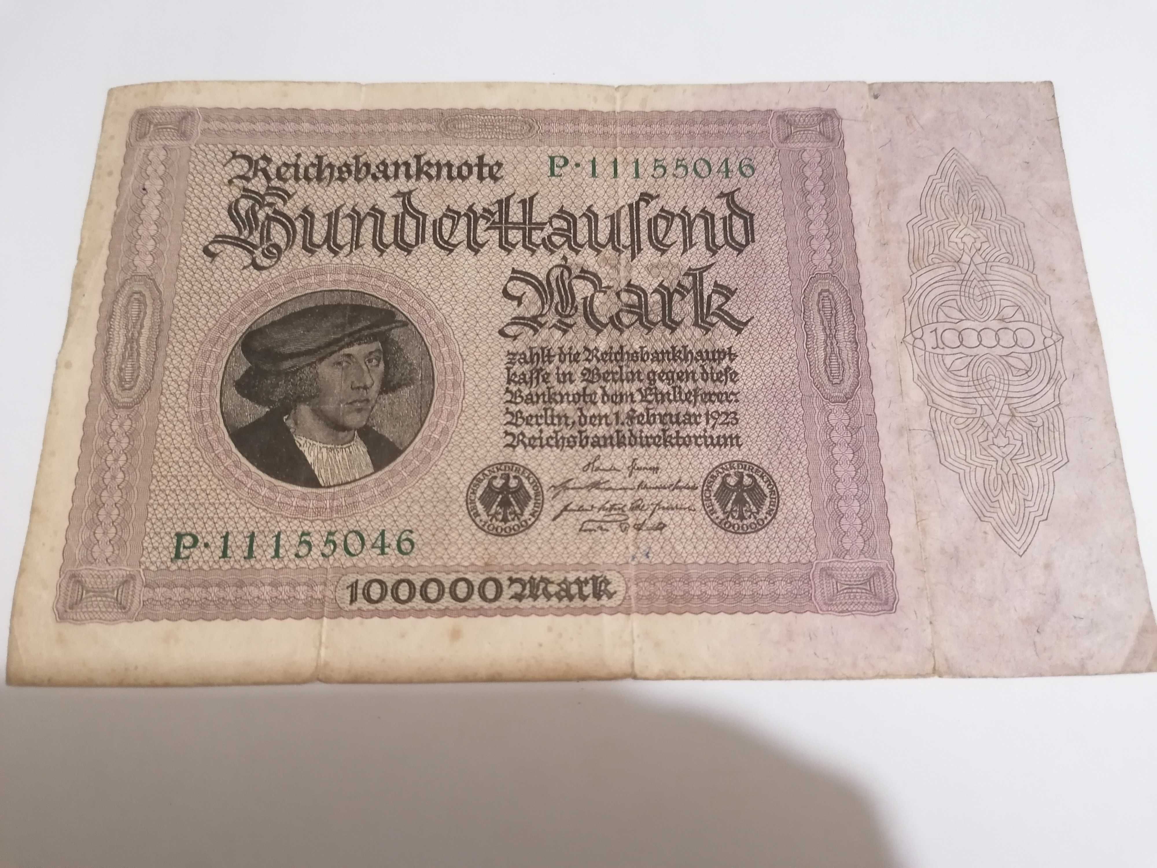 Nota Alemanha 100.000 MARK 1923