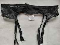 Ann summers czarny pas do pończoch r.36