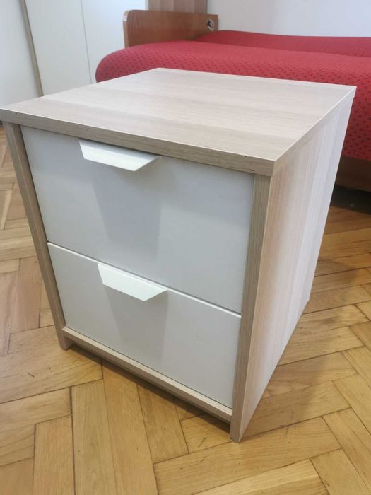 Stolik nocny, komoda 2 szuflady IKEA