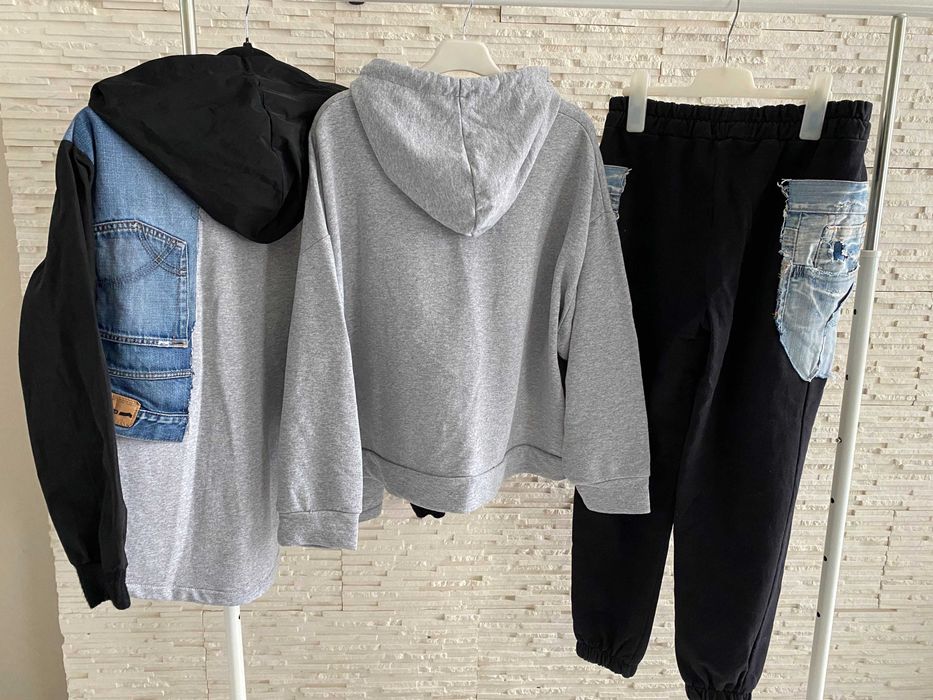 Acqua Limone set dres łączone materiały dżins + kurtka Uni Jedyny