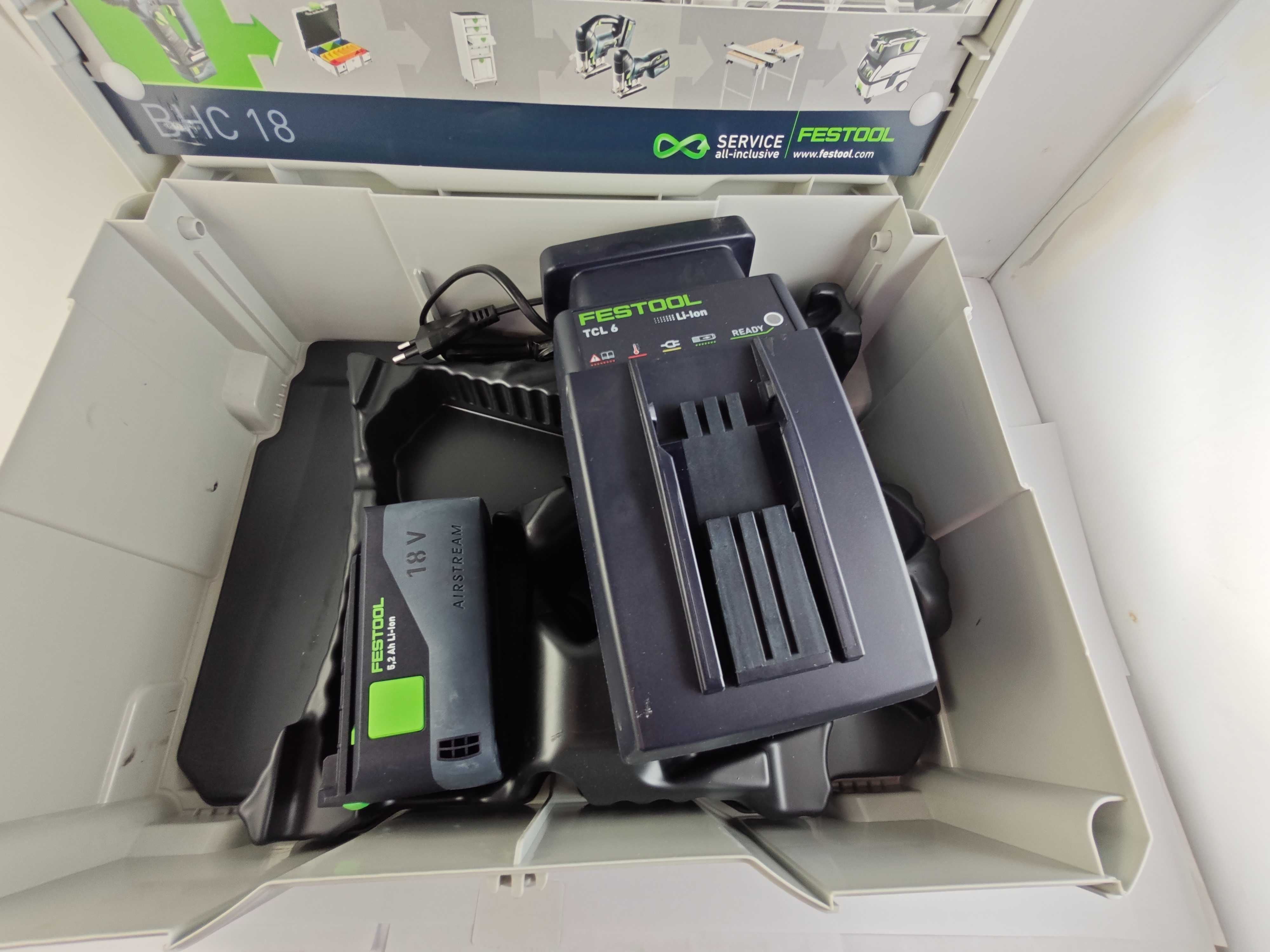Młotowiertarka FESTOOL BHC 18 2X AKU 5,2AH Ładowarka / walizka