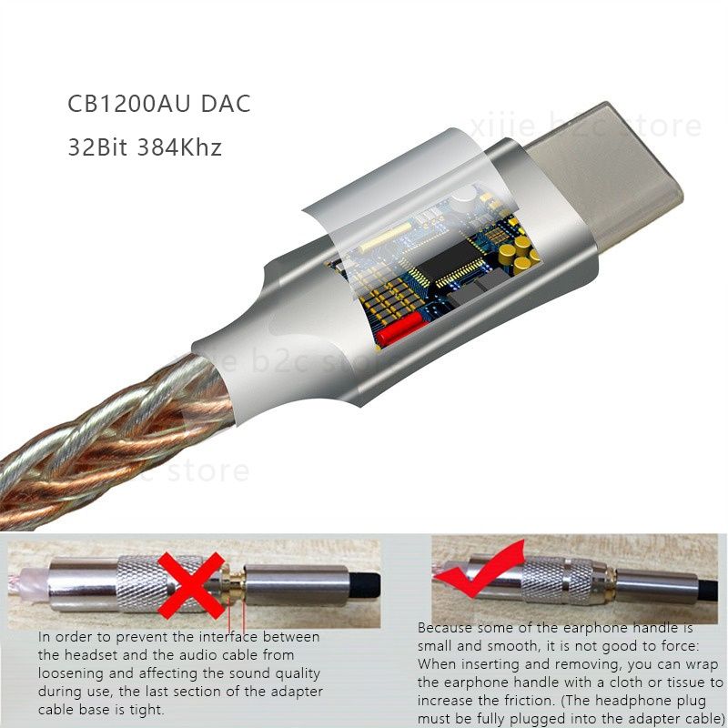 HiFi ЦАП USB Type C на 3,5 мм jack Підсилювач звуку