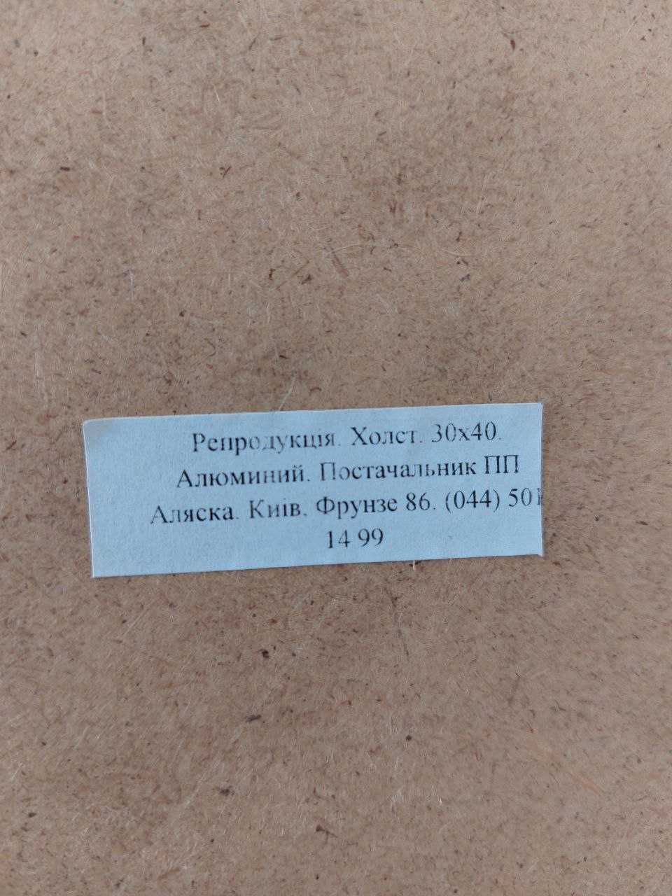 Репродукція кінь 30 на 40.